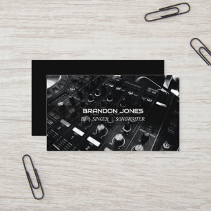DJ Console Custom Professional Business Card