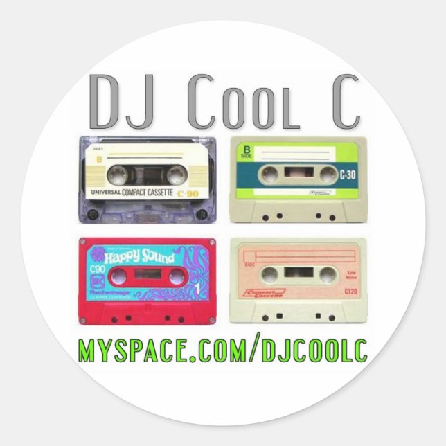 DJ Cool C Mixtape Sticker (Front)