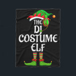 Dj Costume Elf Matching Family Group Christmas Par Fleece Blanket<br><div class="desc">Dj Costume Elf Matching Family Group Christmas Party</div>