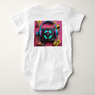 DJ culture Music Symbl For Kids Wear Baby Bodysuit