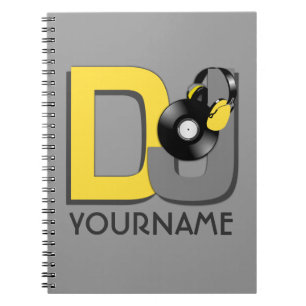 DJ custom color notebook