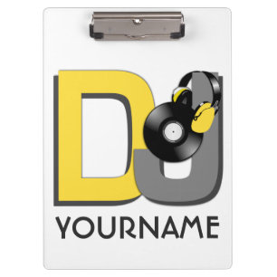 DJ custom colour & monogram clipboard