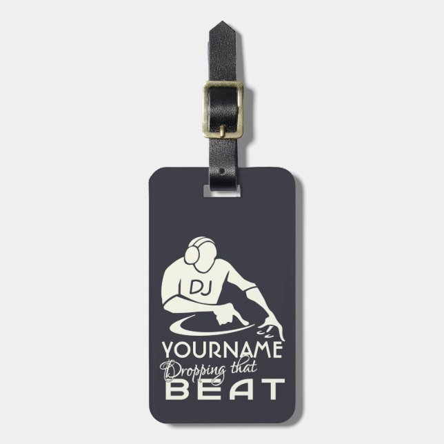 DJ custom luggage tag (Front Vertical)