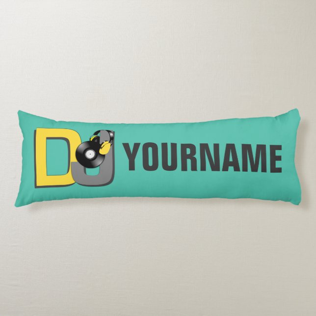 DJ custom name & colour body cushion (Front)