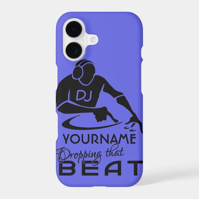 DJ custom name & colour phone cases (Back)