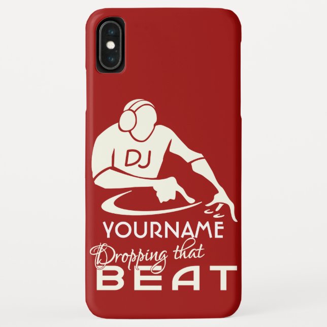 DJ custom name & colour phone cases (Back)