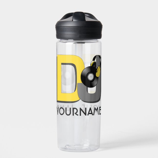 DJ custom name Water Bottle (Front)