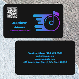 DJ Custom QR Code Business Card