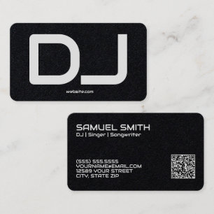 DJ Custom QR Code Premium Business Card