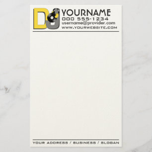 DJ custom stationary Stationery