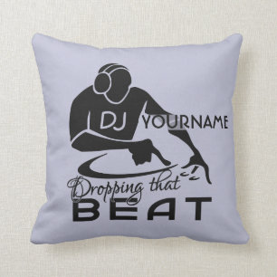 DJ custom throw pillow