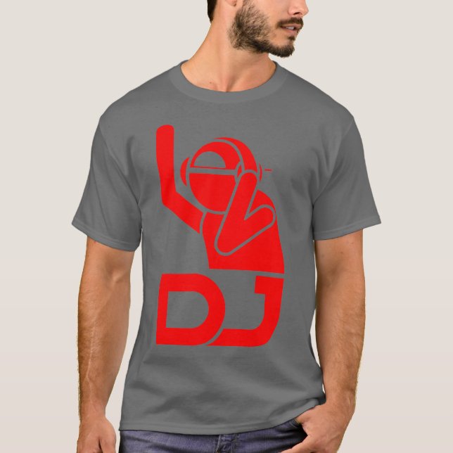 DJ  Cute Disc Jockeys Music Composition Funny T-Shirt (Front)
