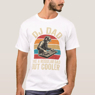 DJ Dad But Cooler Vintage Sunset Vector Design_1 T-Shirt
