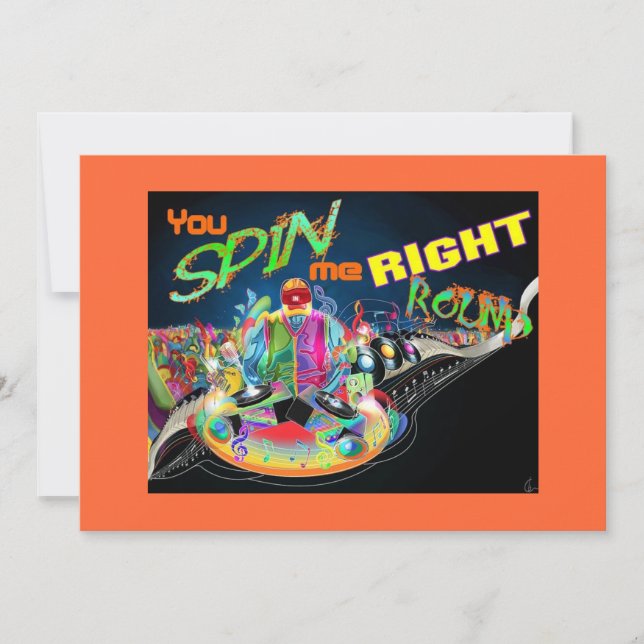 DJ Dance Party invitation (Front)