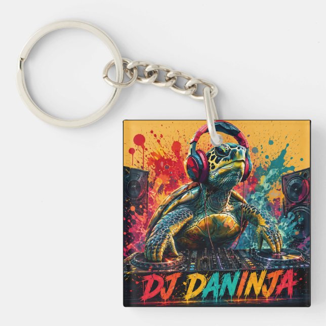 DJ DANINJA DOUBLE SIDED KEY RING (Front)