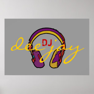 DJ decor walls, play the music