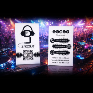 DJ Deejay Disc Jockey Business Card