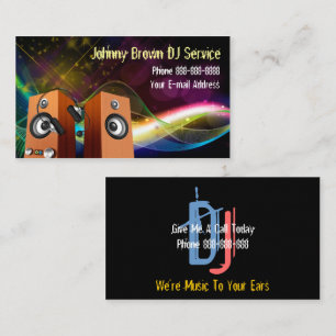 DJ Disc Jockey Business Card