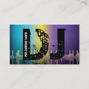 DJ Disc jockey business cards