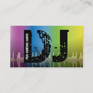 DJ Disc jockey business cards