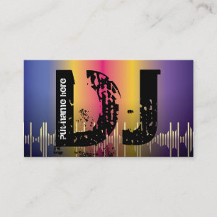 DJ Disc jockey business cards