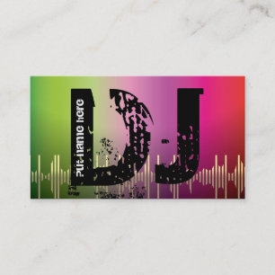DJ Disc jockey business cards