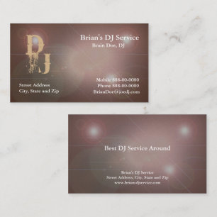 DJ Disc Jockey DeeJay Business Card