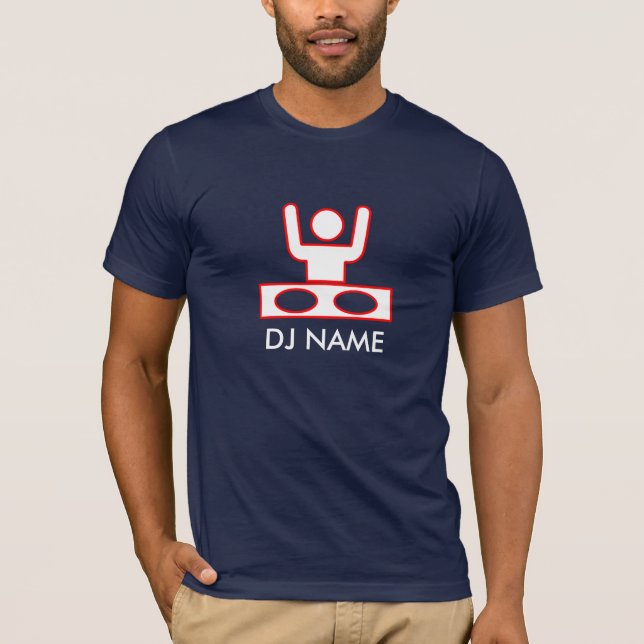 DJ Disc jockey deejay customisable editable name T-Shirt (Front)