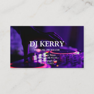 DJ Disc Jockey Electronic Business Card