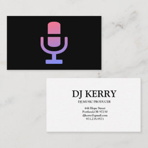 DJ Disc Jockey Electronic Business Card