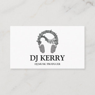 DJ Disc Jockey Electronic Business Card
