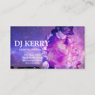 DJ Disc Jockey Electronic Business Card