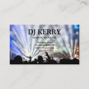 DJ Disc Jockey Electronic Business Card