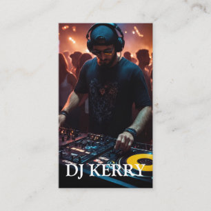 DJ Disc Jockey Electronic Business Card