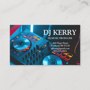 DJ Disc Jockey Electronic Business Card