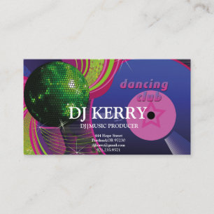 DJ Disc Jockey Electronic Business Card