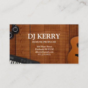DJ Disc Jockey Electronic Business Card