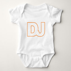 DJ - Disc Jockey, Music, Vinyl, Record, DJing Baby Bodysuit