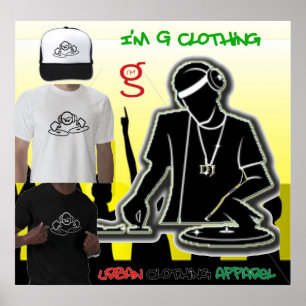 DJ Disc Jockey Poster from I'm G Clothing