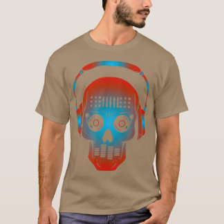 DJ Disc Jockey Skull Design for Turntable Mixers T-Shirt