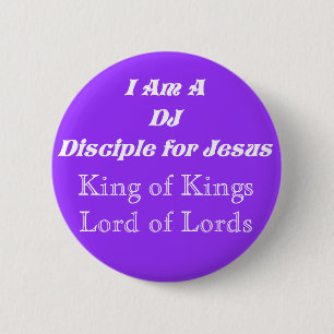DJ-Disciple For Jesus_ 6 Cm Round Badge