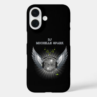 DJ Disco Ball Wings iPhone 16 Case