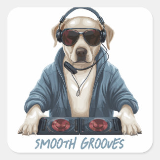 DJ Doggo Square Sticker