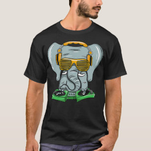 Dj Elephant House Trance Gift Rave Party T-Shirt