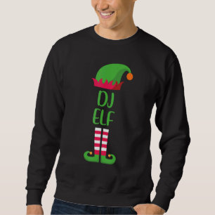 Dj Elf Christmas Family Matching Group Xmas Sweatshirt