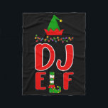 Dj Elf Matching Family Lighting Christmas  Fleece Blanket<br><div class="desc">Dj Elf Matching Family Lighting Christmas</div>