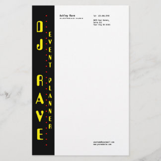 DJ Event Planner Stationery