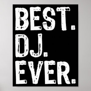Dj Ever Funny Gift Christmas  Poster