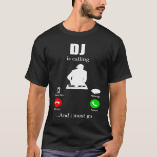 DJ  for Disc Jockey Synthesizer Electro Club Beats T-Shirt