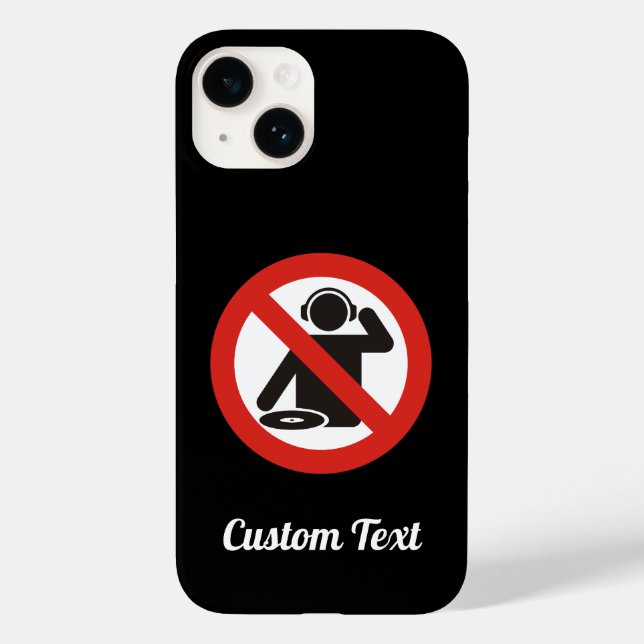 DJ free zone Case-Mate iPhone Case (Back)